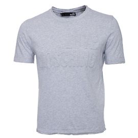 amor moschino, Camiseta gris con texto en relieve. Gris