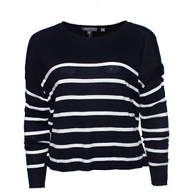 Vince, Suéter listrado azul e branco Azul