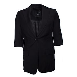 Autre Marque Tom Bois, blazer noir à manches courtes. Noir