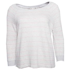 Joie, Pull gris à rayures roses. Gris