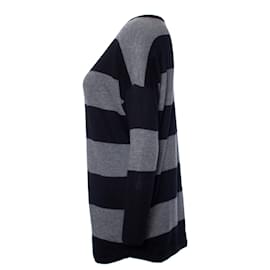 Joie-Joie, Grey and Black striped sweater-Black,Grey