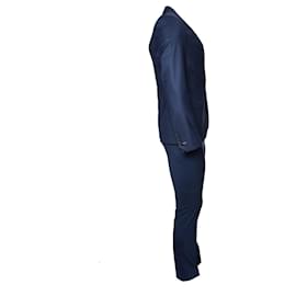 Autre Marque-Schlinge & Affe, dreiteiliger blauer Anzug-Blau
