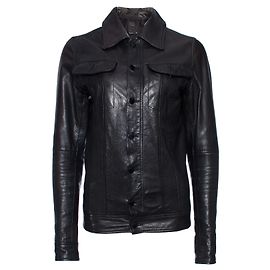 Autre Marque G star Raw, Black leather jacket in size S. Black