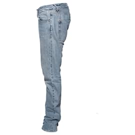 Acne-Akne, blaue, locker sitzende Jeans.-Blau