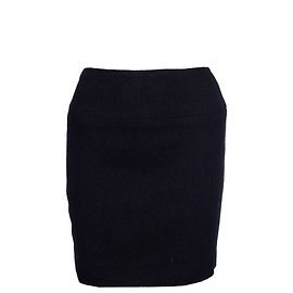 Chanel, Vintage black boucle skirt. Black