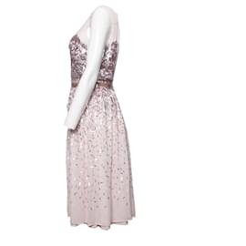 French Connection-French connection, Pink dress with sequins.-Pink
