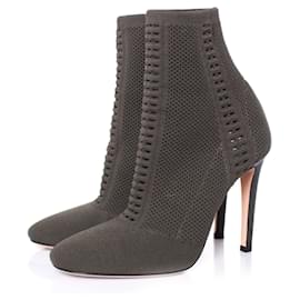 Gianvito Rossi-Gianvito rossi, Vires knitted ankle boots.-Green