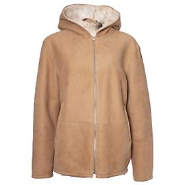 closed, Beige lammy coat Brown