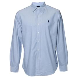 Ralph Lauren-Ralph Lauren, Camisa azul personalizada-Azul