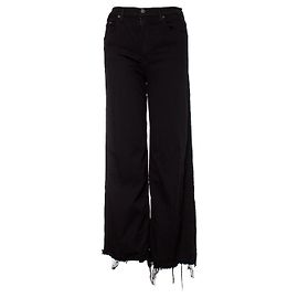 Autre Marque Reforma, Calça jeans stretch com perna larga Preto