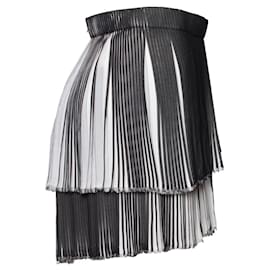 Autre Marque-Designers Remix X Charlotte Eskildsem, Pleated skirt-Black,White