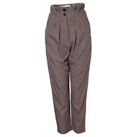 Iro-IRO, brown high waist pantalon-Brown