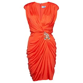 BLUMARINE, Robe drapée orange Orange