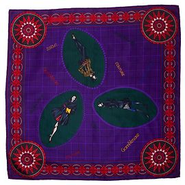 Autre Marque Gianni Versace Couture, Lenço de manequim roxo Multicor