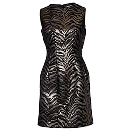 Roberto Cavalli-Roberto Cavalli, Lurex zebra printed dress-Black