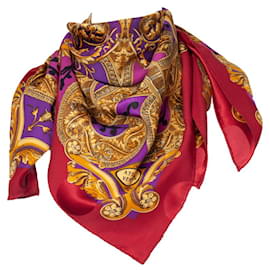 Gianni Versace-Atelier Versace, Mehrfarbiger Schal mit Barocco-Print-Mehrfarben