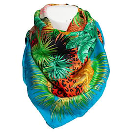 Gianni Versace-Atelier Versace, Foulard Tarzan jungle multicolore-Multicolore