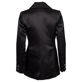 Chanel-Chanel, chaqueta de seda con botones adornados-Negro