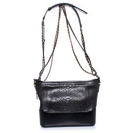 Chanel, Borsa media Gabrielle in pitone Nero
