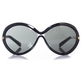 Louis Vuitton, Black oval sunglasses Black