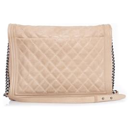 Chanel-Chanel, soft large leather boy in beige-Brown