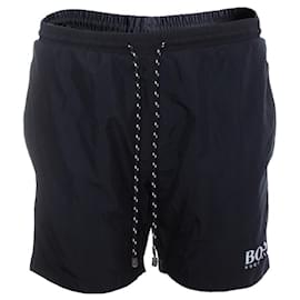 Hugo Boss-Hugo Boss, pantalones cortos de baño negros.-Negro