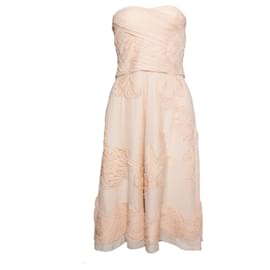 Christian Lacroix-Christian Lacroix, Trägerloses Kleid in Nude-Pink,Andere