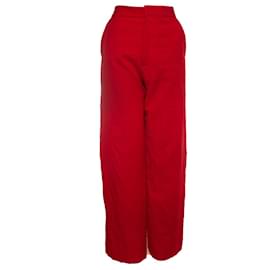 Marni-Marni, Pantaloni di cotone rosso-Rosso