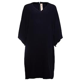 Marni, robe caftan bleue. Bleu