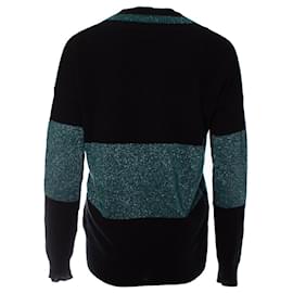Autre Marque-Repeat, black with green lurex sweater.-Other