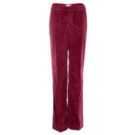 Autre Marque bater, calça canelada de veludo rosa Rosa