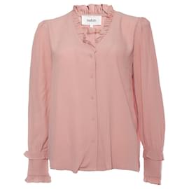 Autre Marque-bash, pink blouse with ruffles.-Pink