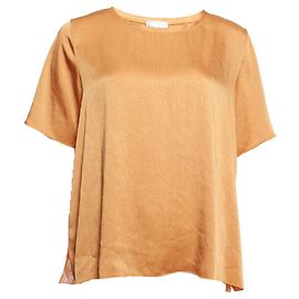 Autre Marque Forte forte, Orange shiny blouse Orange