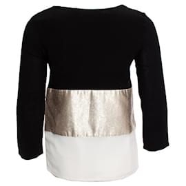Stella Luna-Ella Luna, T-shirt top with lurex-Black,Golden