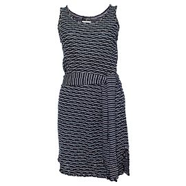 Chanel, Robe portefeuille bleue et blanche Bleu