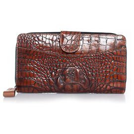 Autre Marque Nathan Baume, Leather Zip Wallet Brown