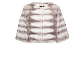 Autre Marque Milady, short fur coat White Grey