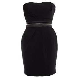 Elisabetta Franchi, robe bustier avec fermeture éclair Noir