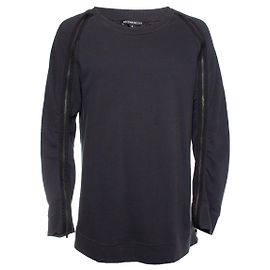 Ann Demeulemeester Anne Demeulemeester, pull avec fermetures éclair le long de la manche Gris