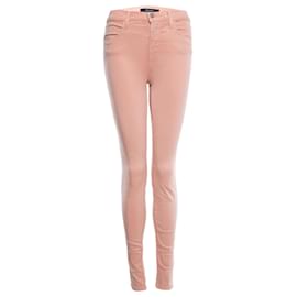J Brand-marca j, jeans ajustados rosas con elástico-Rosa