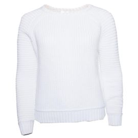 Autre Marque SI-IAE, pull en tricot blanc. Blanc