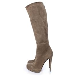 Brian Atwood-Brian Atwood, Kaki suede boots-Green