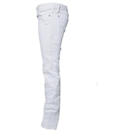 Dsquared2-Dsquared2, jeans off-white com efeito manchado no tamanho IT40/XS.-Branco