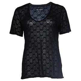 Zadig & Voltaire-ZADIG Y VOLTAIRE, Camiseta con estampado de calaveras-Negro,Azul