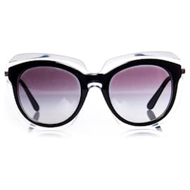 Dolce & Gabbana-DOLCE & GABBANA, Nero oversize su occhiali da sole trasparenti.-Altro