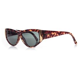 Gianni Versace-Gianni Versace, Tortoise Shell Rectangular Sunglasses.-Brown