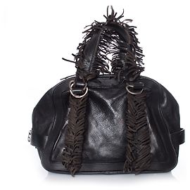 John galliano, Bolso boho de flecos de piel Otro