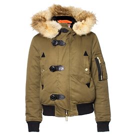 Dsquared2, Jaqueta bomber de algodão verde Verde