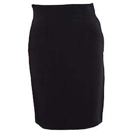 Autre Marque-Ozbek, Black pencil skirt.-Black