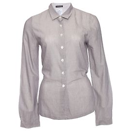 Ann Demeulemeester, camicia a righe con fiocco Nero Bianco